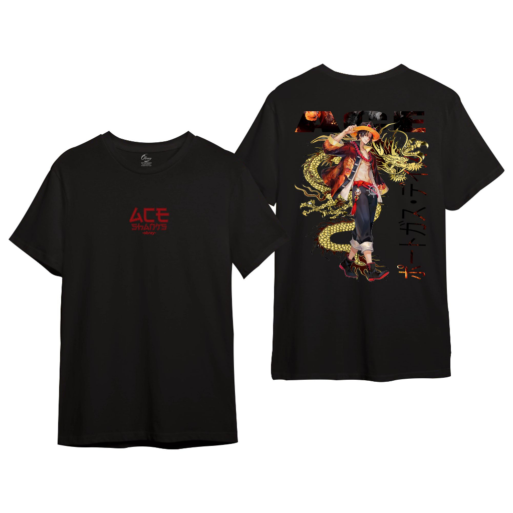 OBRAY Kaos One Piece Shanks T-shirt Series Anime Shanks 0119