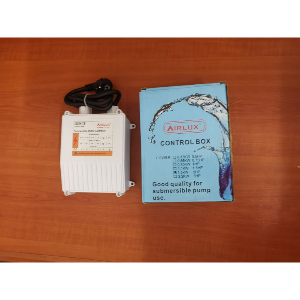 KONTROL BOX /CONTROL BOX PANEL POMPA SATELIT/SUBMERSIBLE PUMP 2HP AIRLUX