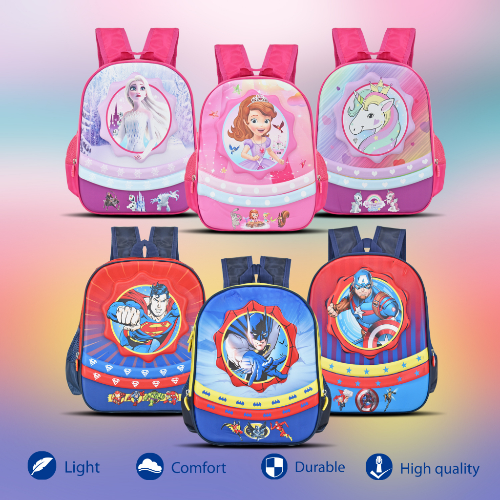 Newtonkids-Tas Ransel Sekolah Embosh Karakter Gear Anak/Tas Sekolah Anak TK/Tas Anak Laki-Laki Dan Perempuan/Ransel Anak Import Terbaru