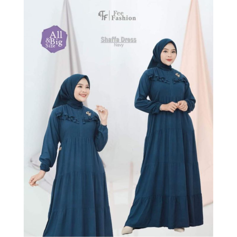 Shaffa dress fee fashion gamis kekinian terlaris