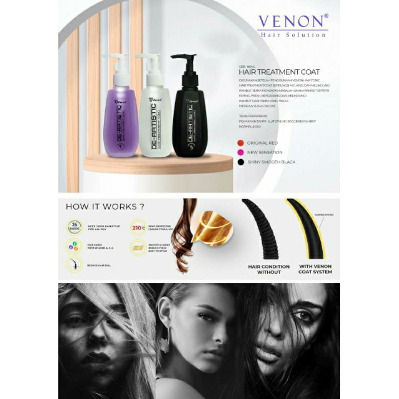 Venon vitamin rambut original 160ml exp 2029 SATUAN