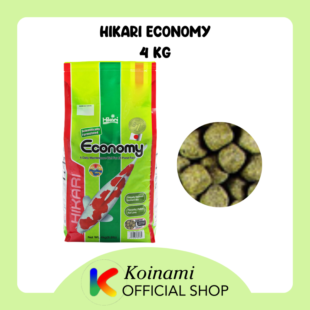 HIKARI ECONOMY 4kg size L / pakan / makanan ikan koi import jepang / fish food / pelet