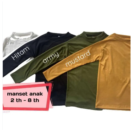 MANSET ANAK KAOS UNISEX UMUR 7-11 MANSET SEKOLAH MANSET WANITA MANSET BALET ANAK MANSET BISA COD TOKO IMAH