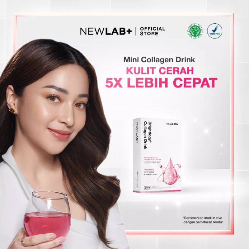 NEWLAB - Premium Collagen Drink 250gr &amp; 125gr | Minuman Kolagen Pemutih Badan Cepat | Colagen Beauty Drink Beaudelab+ Pencerah Badan