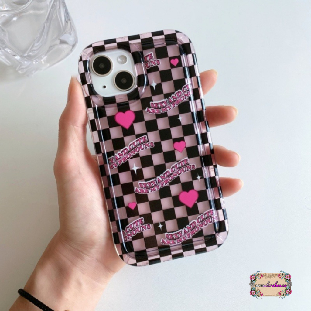 SS824 SOFTCASE AIR BAG LOVE GRID FOR REALME 5 5I 5S C3 7I C17 10 C11 C12 C25 C25S NARZO 20 C15 C20 C20A C21Y C25Y C30 C30S C31 C33 C35 NARZO 50A PRIME C55 C53 C51 SB5544