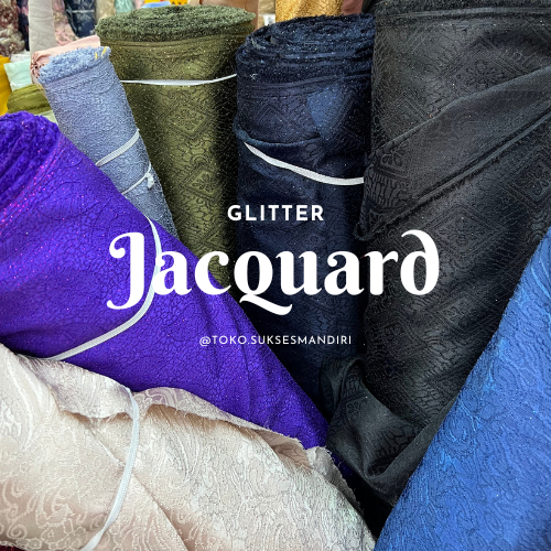 Jacquard Glitter | Harga per 50 cm = 0,5 meter