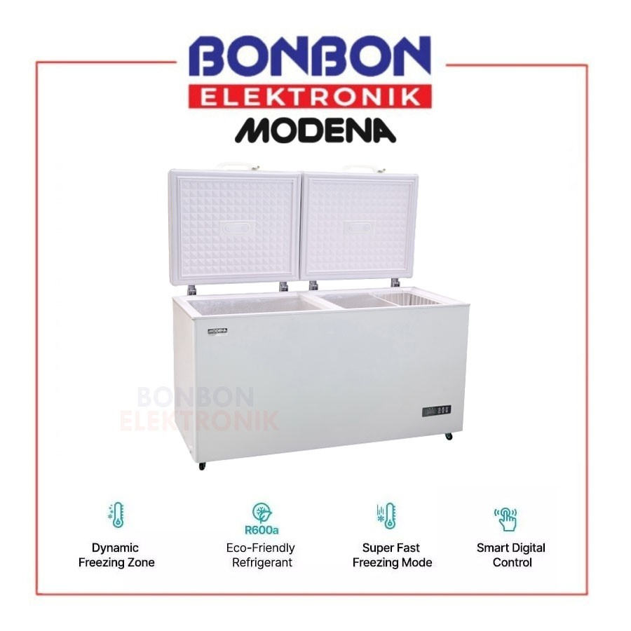 Modena Chest Freezer 530 Liter MD 0558 WD / MD0558WD Cooler Box 530L