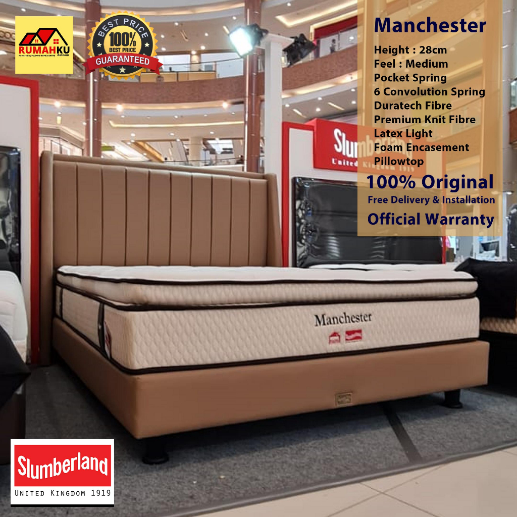 KASUR SPRINGBED SLUMBERLAND - KASUR SPRINGBED LATEX - MANCHESTER
