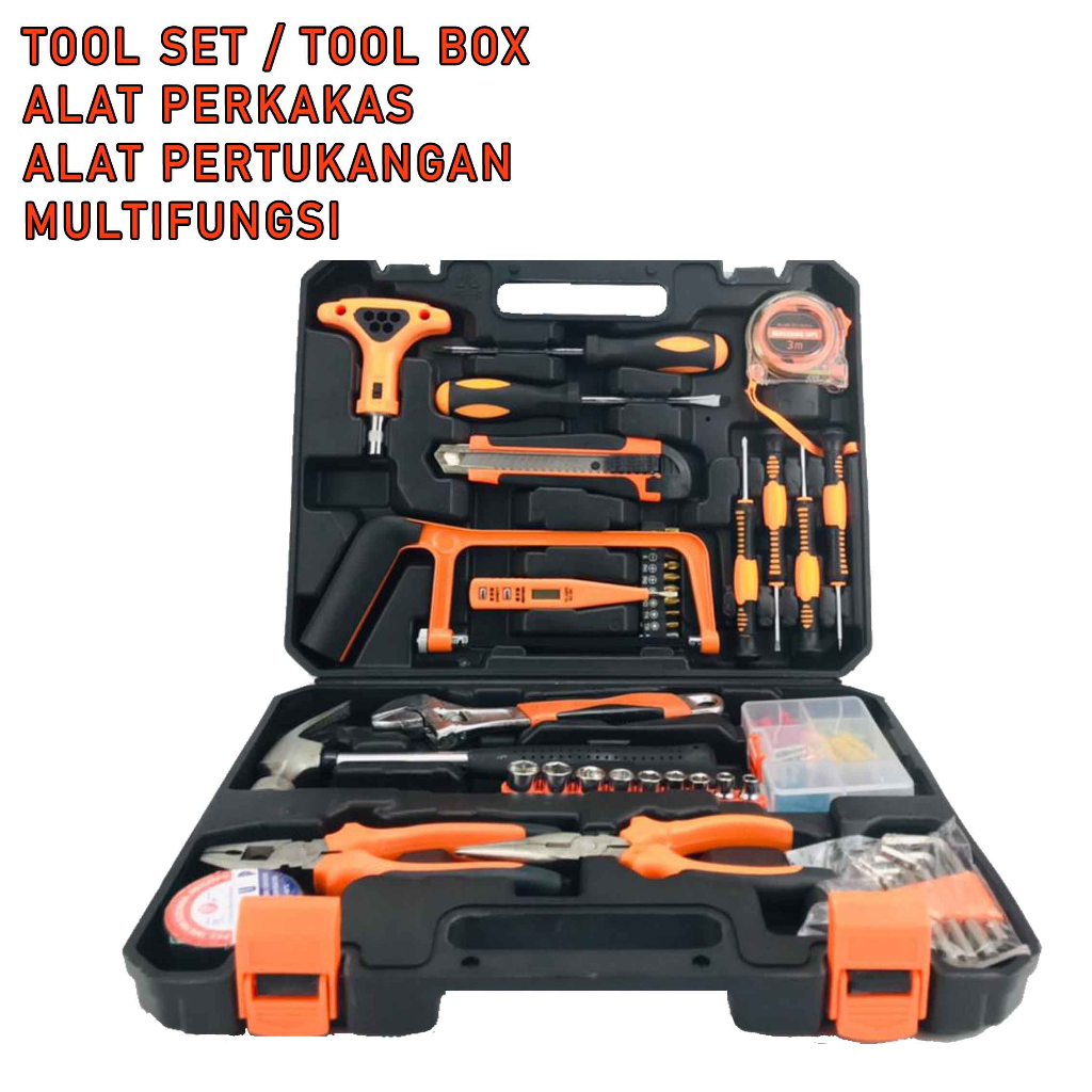 Perkakas Tukang* Tool Box* Alat pertukangan Tanggung* Tool 1 Set