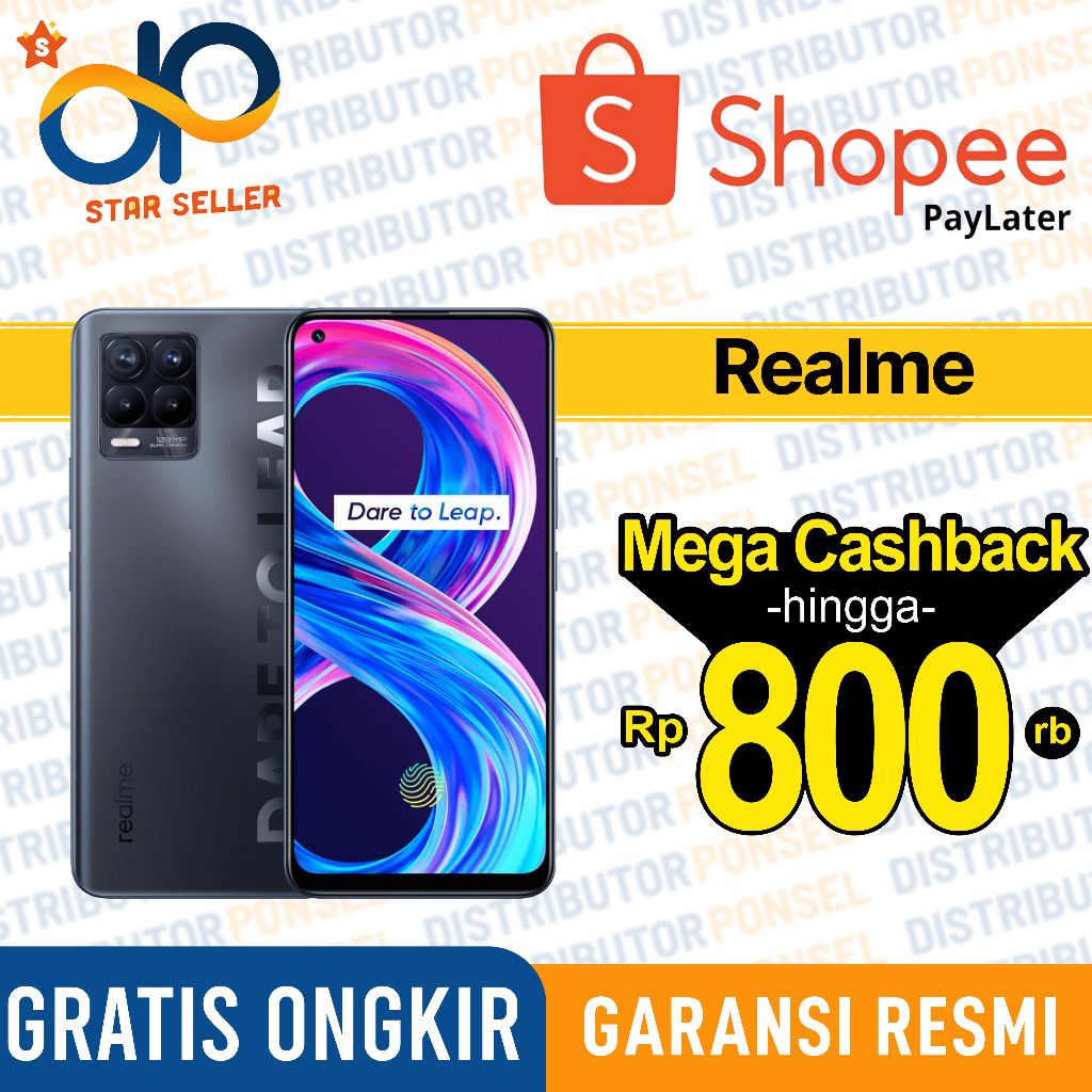 Realme 8 Pro 8GB+128GB Garansi Resmi Realme 8 8 GB 128 GB