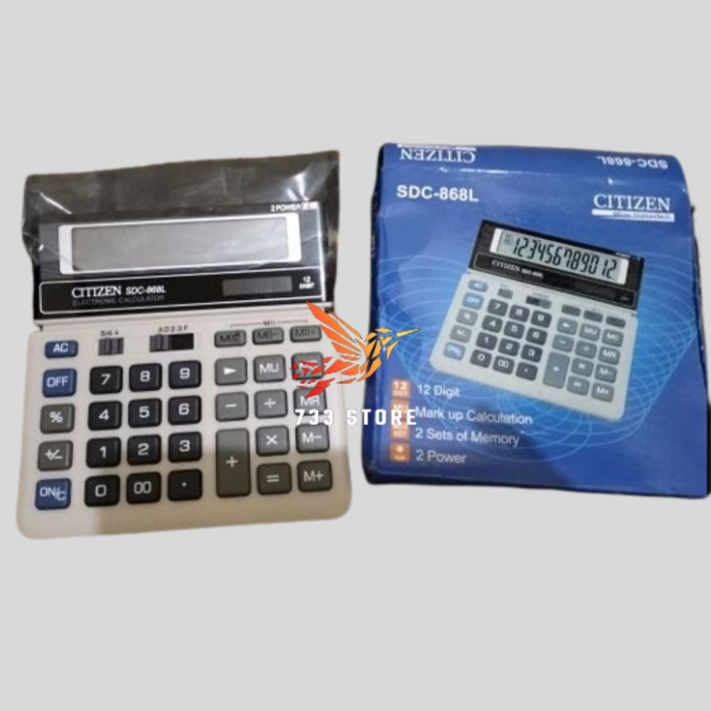 

Kalkulator Citizen SDC 868L / Kalkulator 12 Digit Alat Hitung Citizen SDC 868L