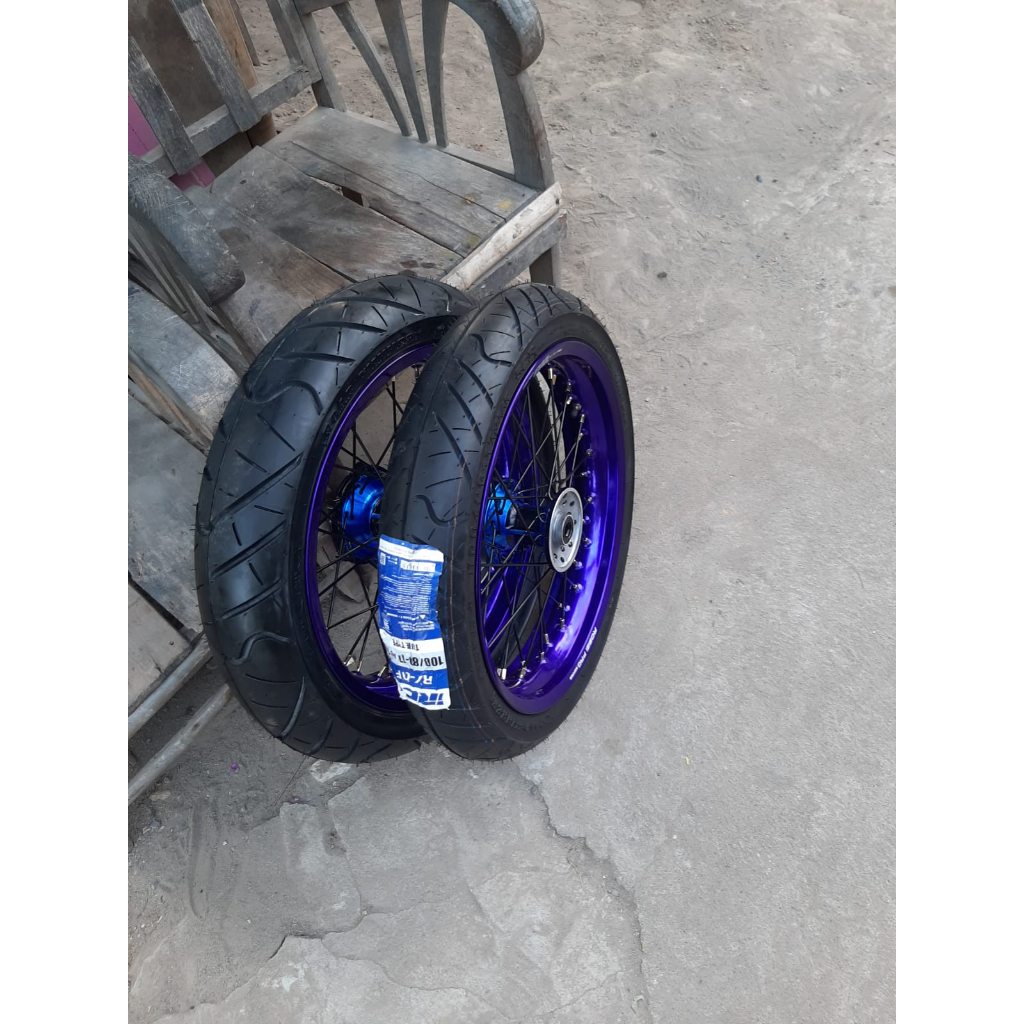 Wheelset WR155 Supermoto Sepaket Ban Supermoto RIng 17 Yamaha WR 155 Roda Set Sumo WR155 Ban IRC Bar