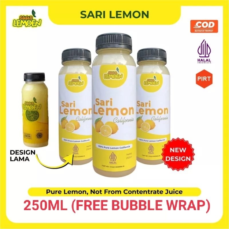 250ml Suur Lemon Sari lemon murni fresh untuk diet