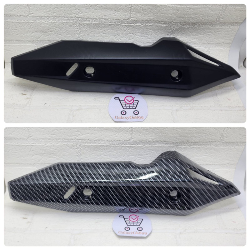 Cover Knalpot Karbon Vario 150 New 2018 Tutup / Pelindung Knalpot Vario 150 Variasi Karbon dan Hitam