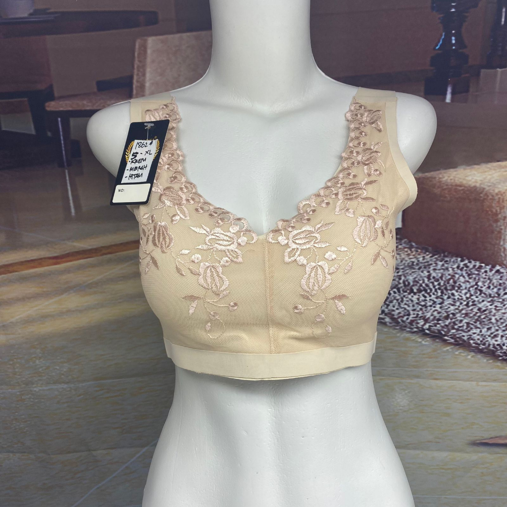 bra / bh wanita 1862 bahan halus busa tebal import