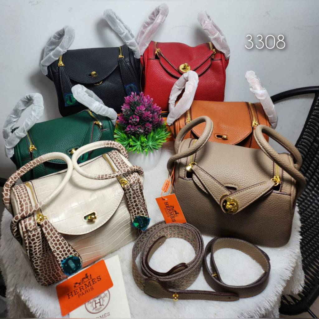 Ready!!mini bag Lindy wanita kulit jeruk import ukuran 20cm kode 3308