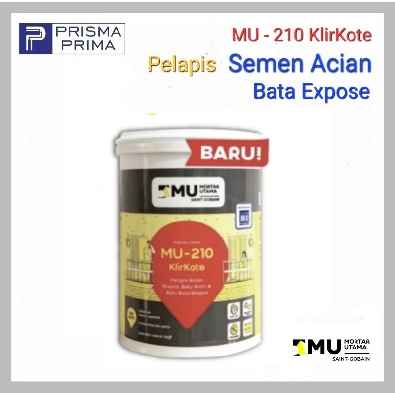 Cat Pelapis MU-210 KlirKote Coating Semen Acian Bata Expose Ekspos