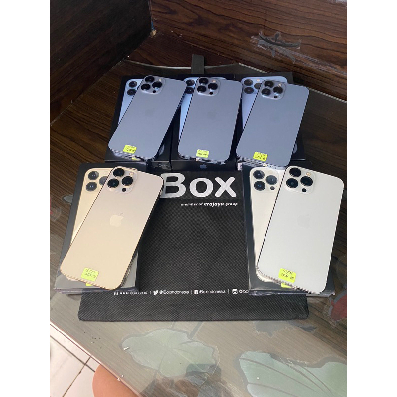 SECOND IP 13 PRO MAX 128 N 256 GB RESMI IBOX PAA FULL SET ORY UNIT MULUS NORMAL