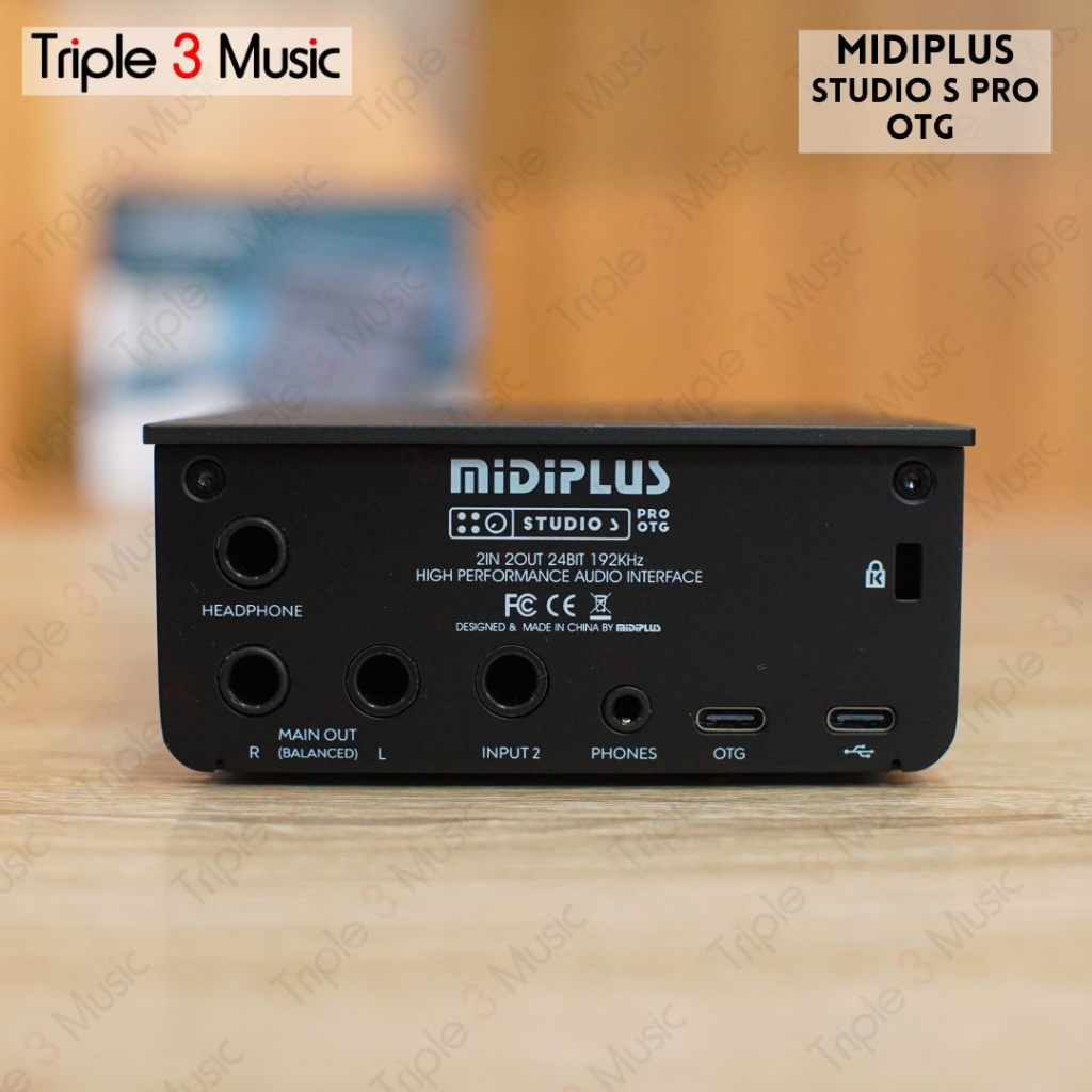 MIDIPLUS STUDIO S Soundcard Recording Triple3music