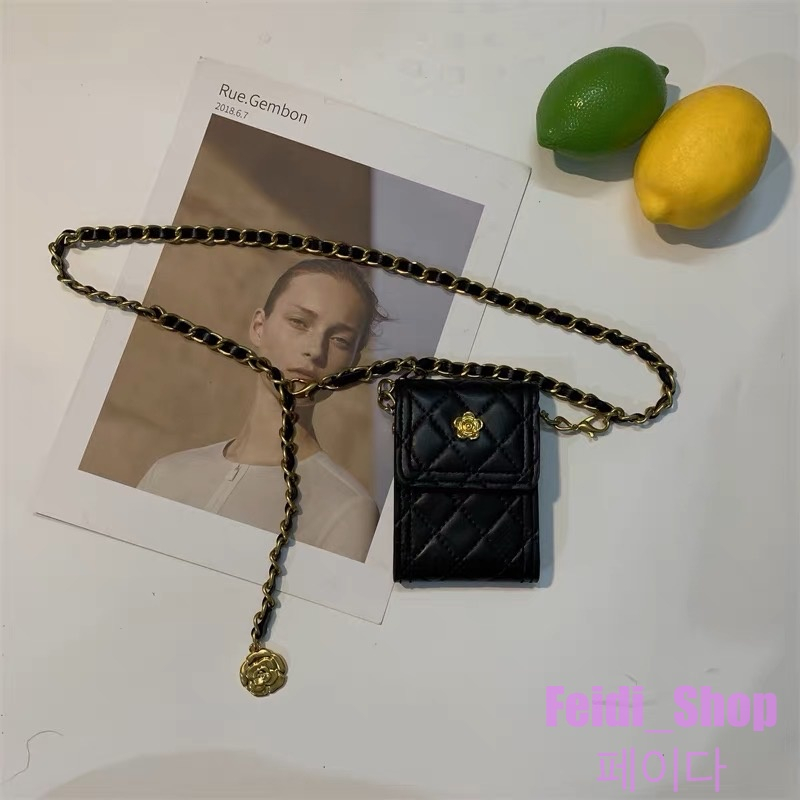 Tas Pinggang Wanita Rantai Kecil MIni Bag Chain Metal Fashion Korea "FF"