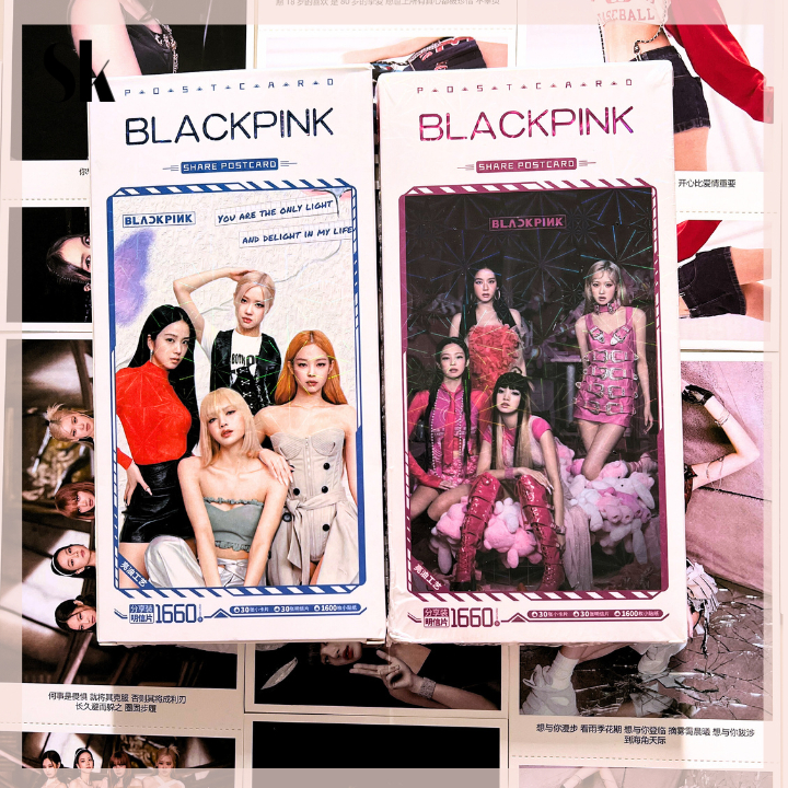 

SKSHOP Blackpink share postcard 1 Box isi 30pcs - BP001