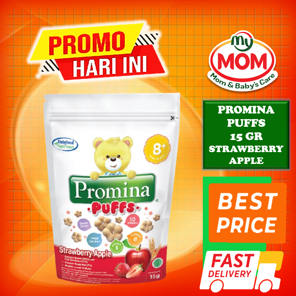 [BPOM] Promina Puffs 15gr Usia 8 Bulan+ / Promina Puff Snack Bayi / Cemilan Anak Bayi / Makanan Bayi / MPASI /MYMOM