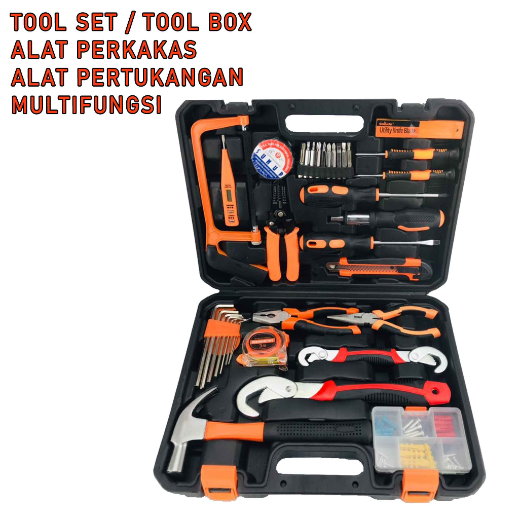 Perkakas Tukang* Tool Box* Alat Pertukangan Besar* Tool 1 Set