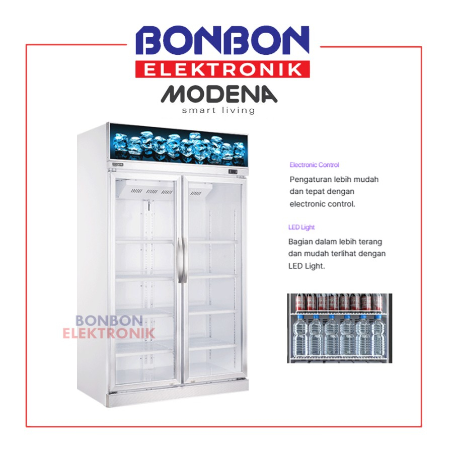 Modena Showcase Cooler 1200 Liter SC 2127 / SC2127 Freezer Minuman