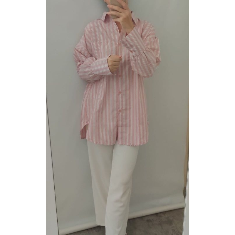 stripes pocket shirt