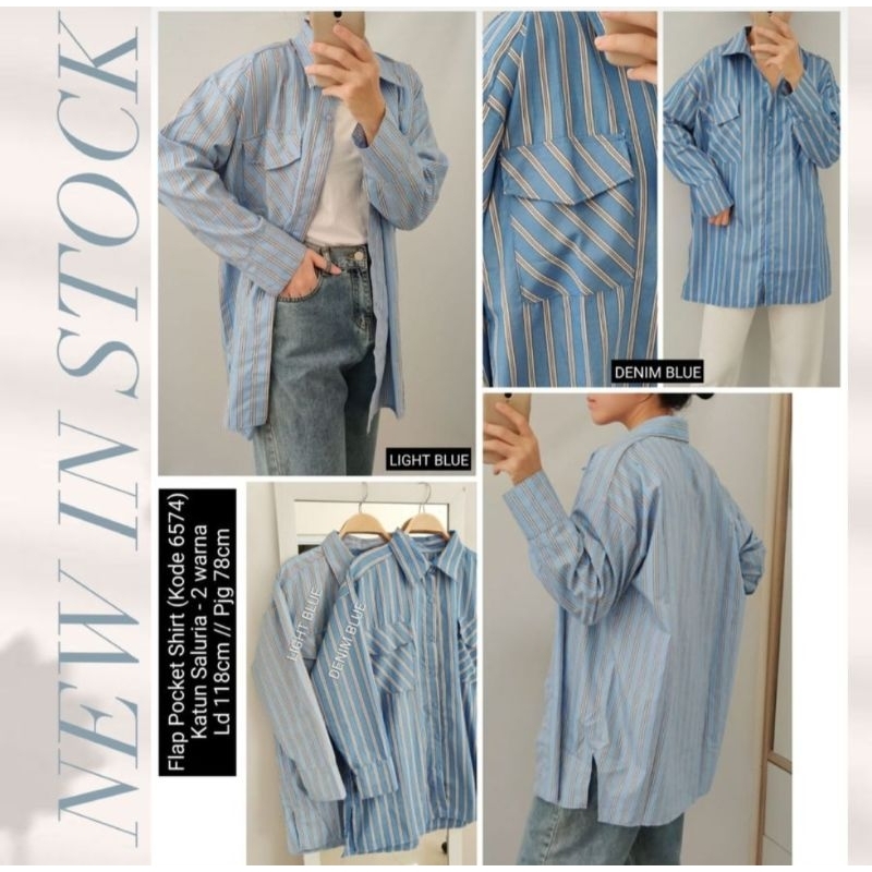 flap pocket shirt/Giva shirt