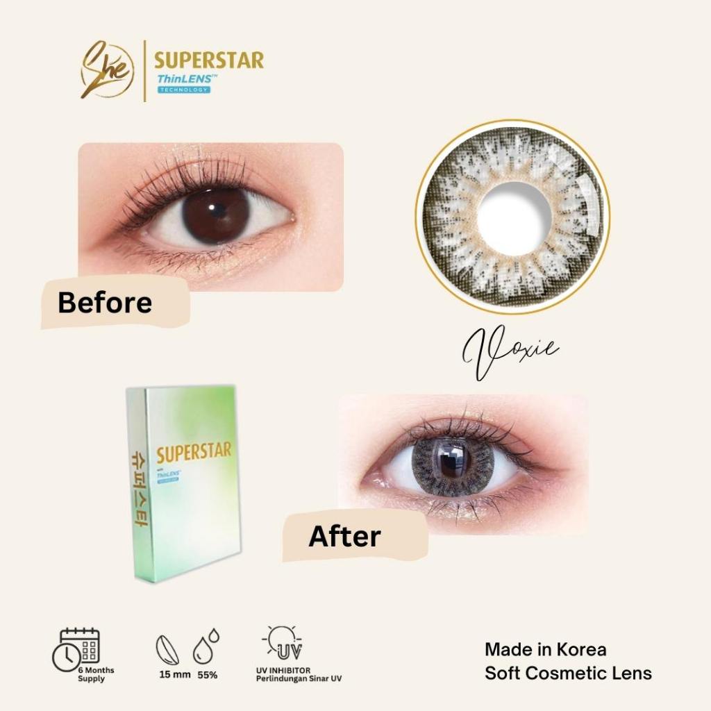 Superstar Voxie softlens warna bulanan