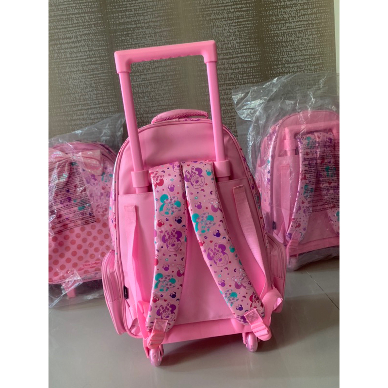 Smiggle Minnie Mouse Trolley Backpack With Light Up | Trolley Smiggle Minnie Mouse