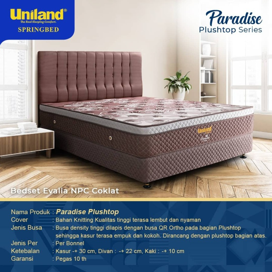 Springbed Uniland Paradise Plushtop Type Evalia