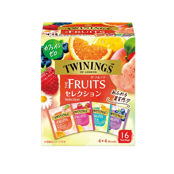 Twinings of London The Fruit Assorted Selection 16 Tea Bags