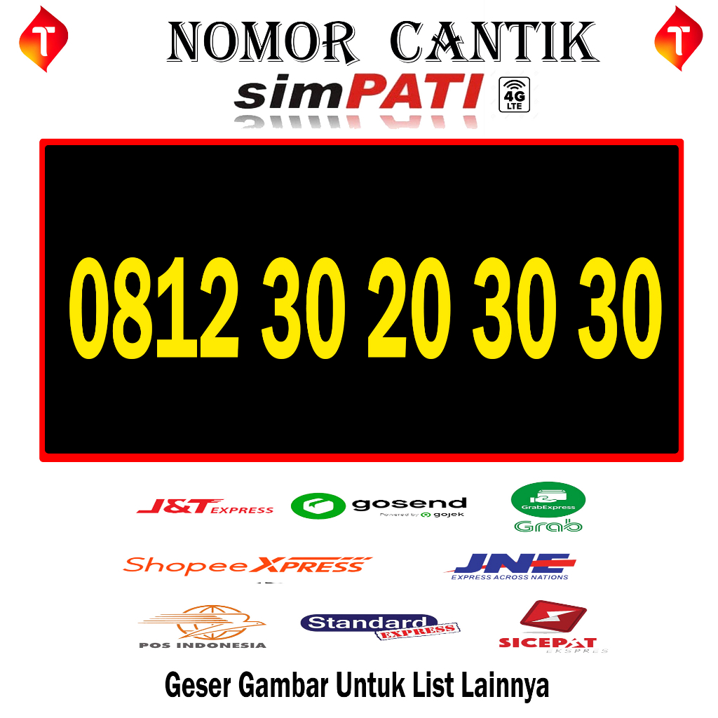 nomor cantik simpati telkomsel 30 20 30 30