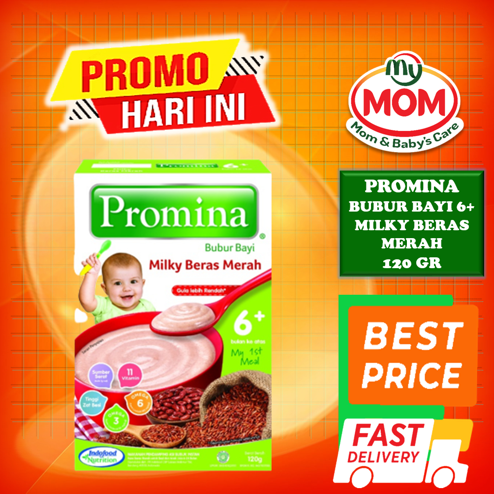 [BPOM] Promina Bubur Bayi 6+ 120gr / Bubur Tim Bayi / MPASI Bayi / Makanan Bayi / Snack Bayi / Cemilan Bayi / MYMOM