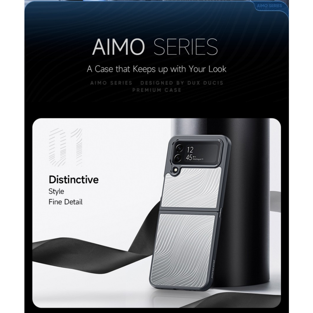 SAMSUNG Z FLIP 4 5G MOBILE PHONE CASE AIMO DUX DUCIS COVER TPU ARMOR