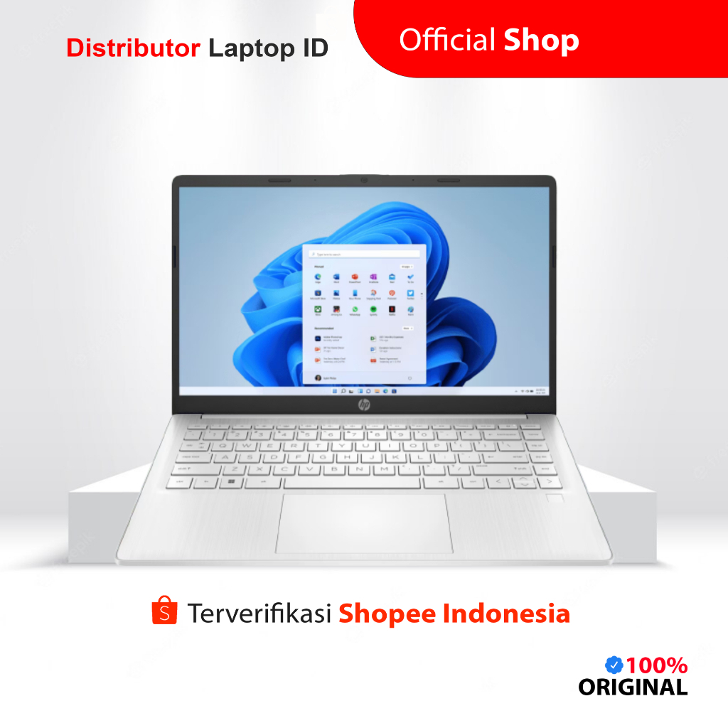 LAPTOP MURAH HP 14s dq3109TU dq3111TU / CELERON N4500 / RAM 8GB SSD 256GB 512GB / 14 INCH HD / WINDOWS 11 OHS - CICILAN 0%