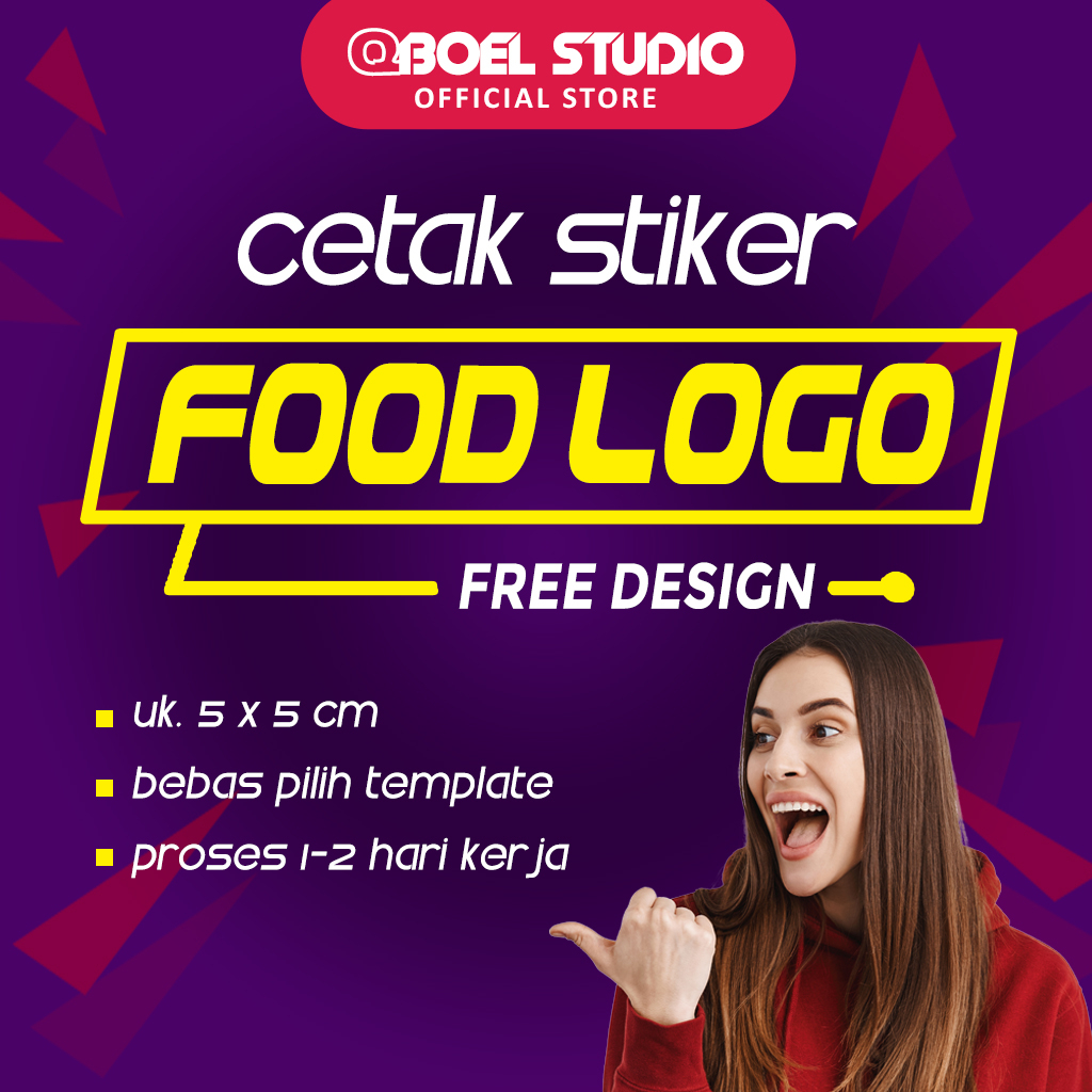 

CETAK STIKER LOGO MAKANAN