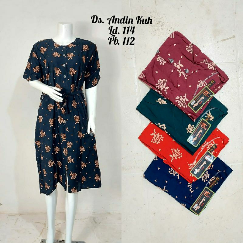 Daster Andin Kencana Ungu Hitam