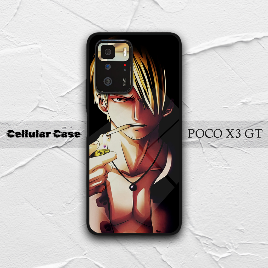 [CS13] CUSTOM Case Glossy XIAOMI Pocophone Poco X3 GT MOTIF Sanji Anime One Piece DESIGN PREMIUM
