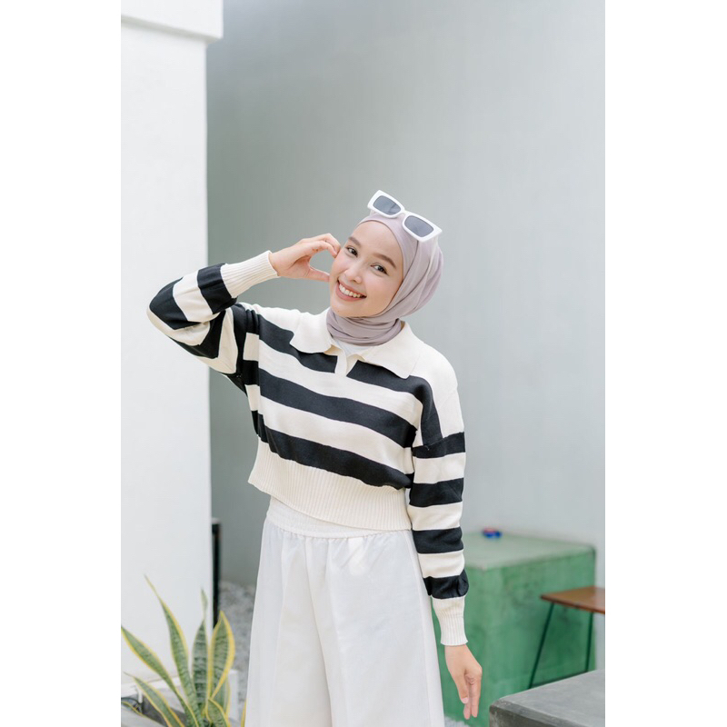 Alice Knit Stripe Blouse