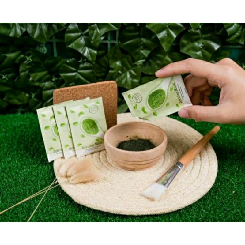 Masker Terbaik Dunia | Spirulina Tiens kemasan 5 sachet | Tianshi