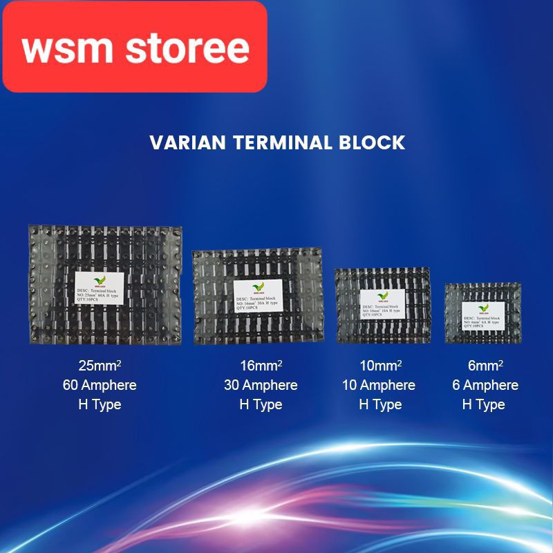 terminal blok / terminal listrik / penyambung kabel / connector plastik