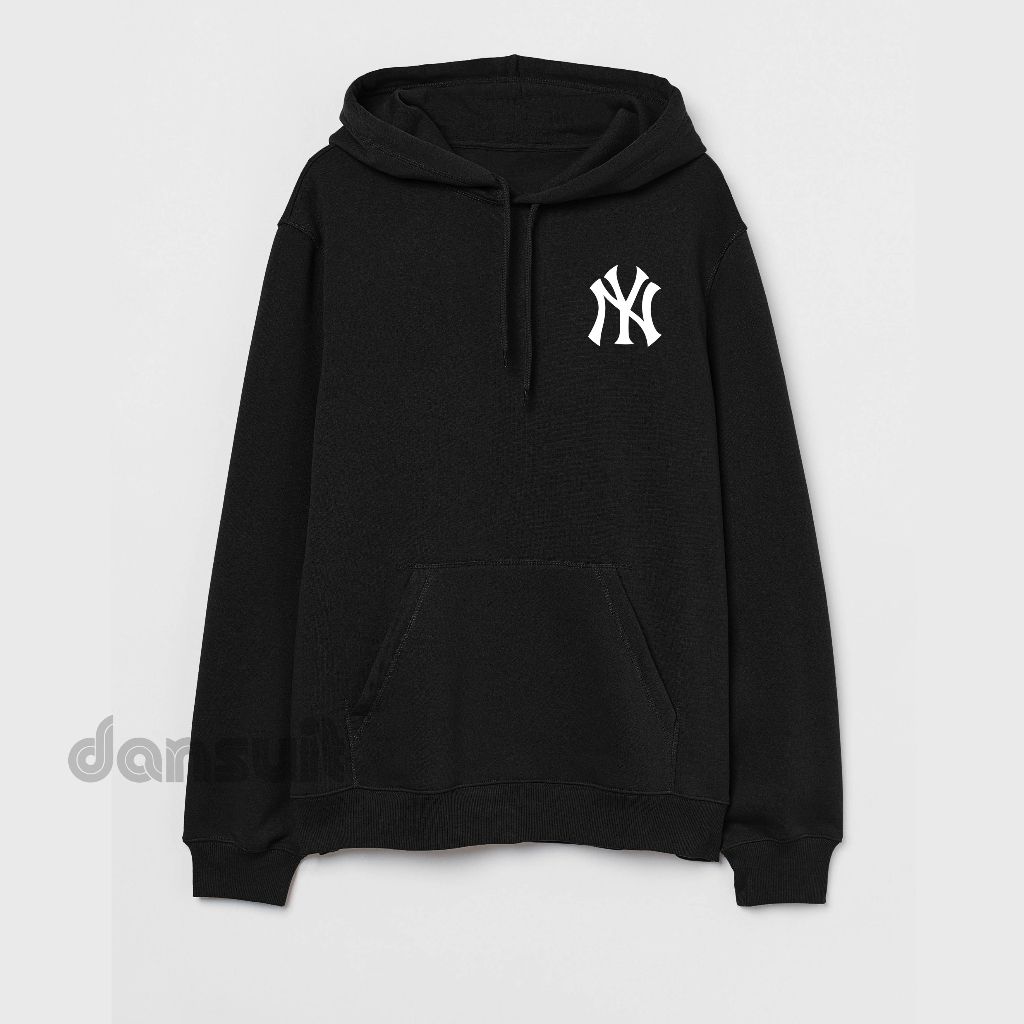 Sweater Hoodie Pria/Wanita Size M - XXXL  Sweater Hoodie NY NEWYORK YANKEES Logo Bahan Tebal Premium