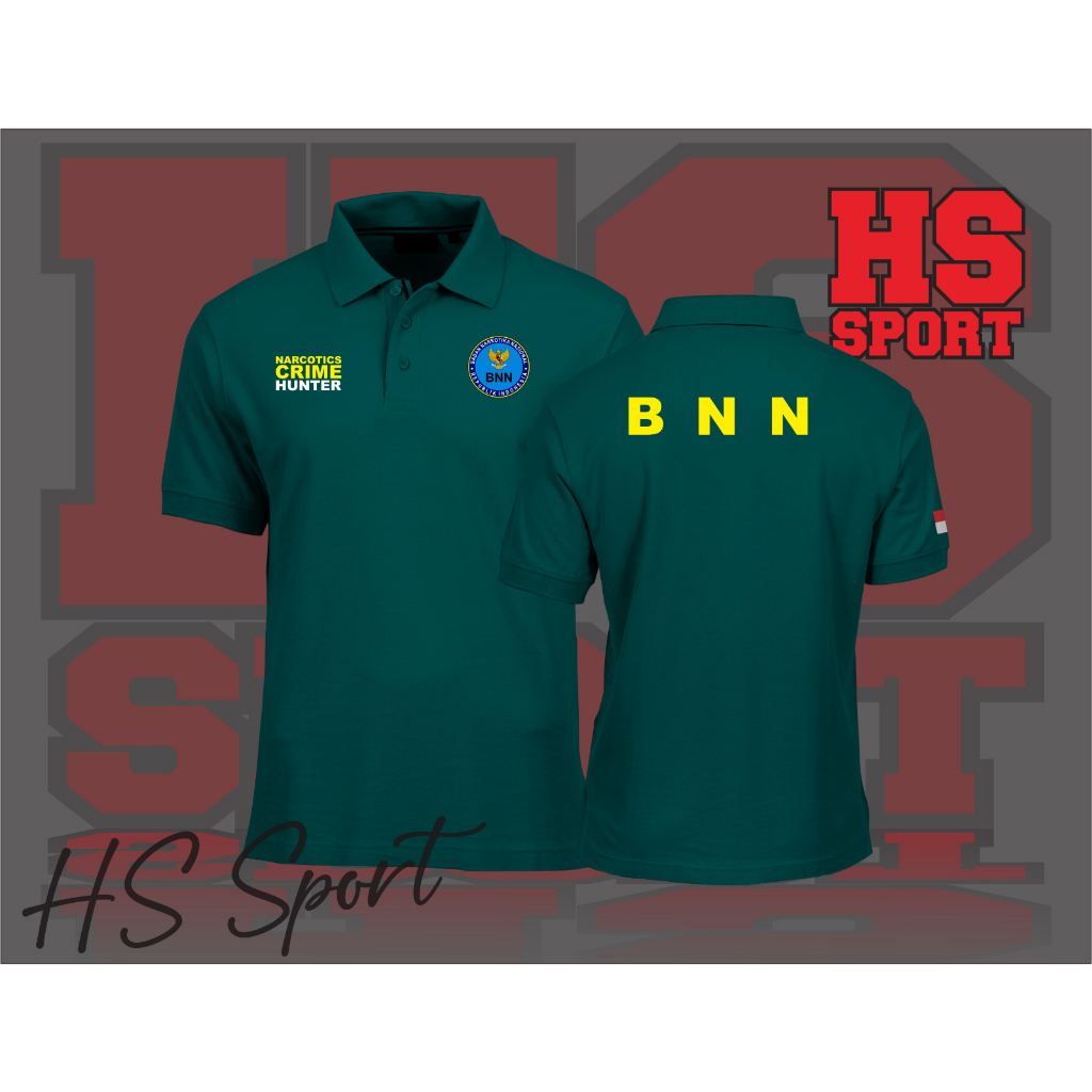 POLO BNN NARCOTICS CRIME HUNTER - BAJU POLO KERAH TSHIRT