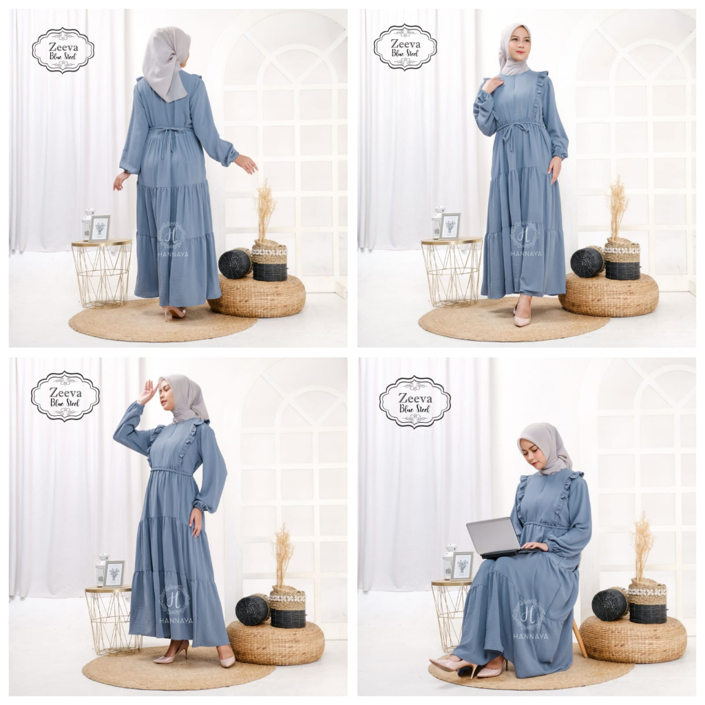 GAMIS TERBARU ZEEVA DRESS BY HANNAYA