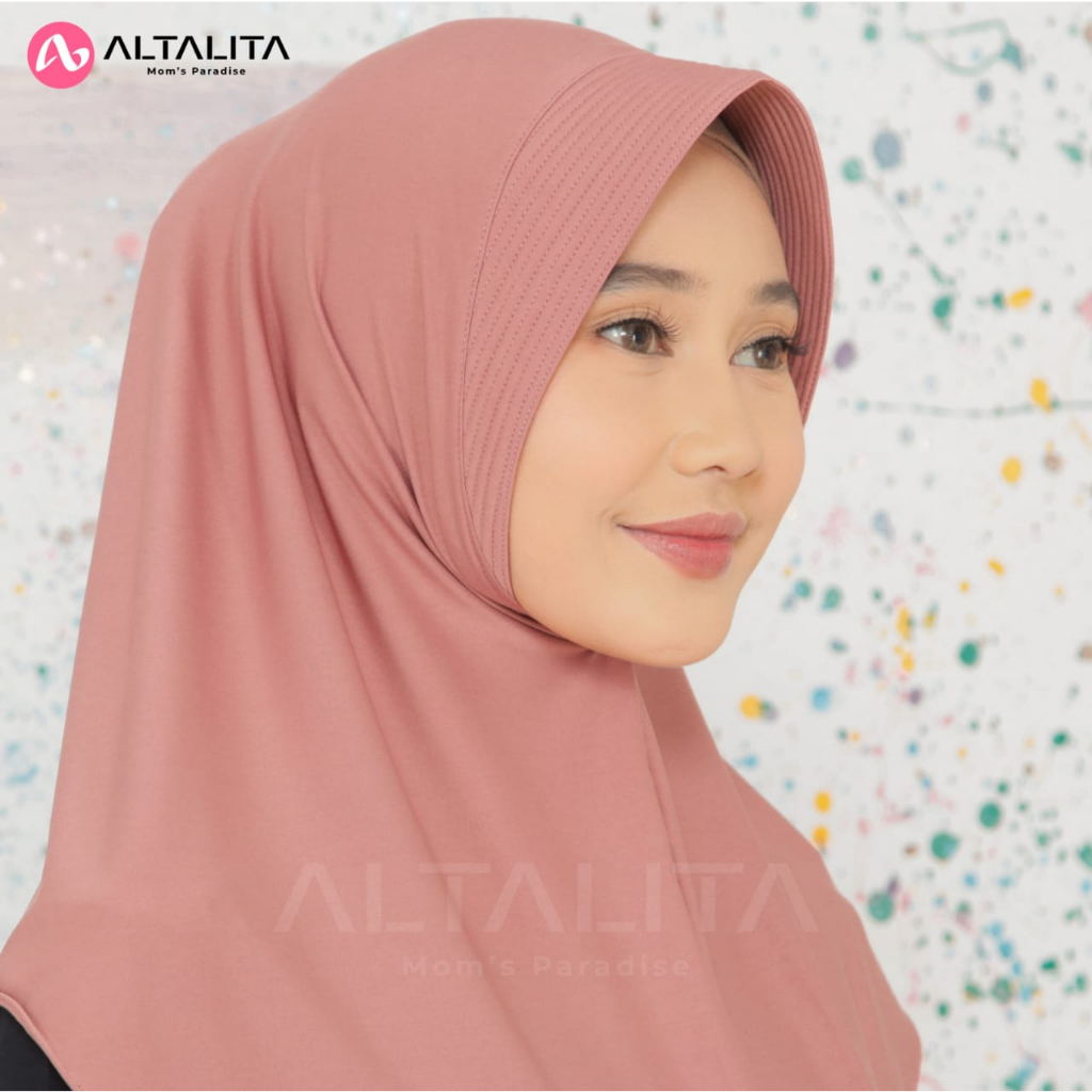 Altalita - Kerudung Instan Qiara Penguin Jersey Premium Jilbab Bergo Sporty Menutup Dada Hijab Instant Ukuran S Cocok Untuk Sekolah Olahraga Volly Futsal Senam dan Sehari-Hari