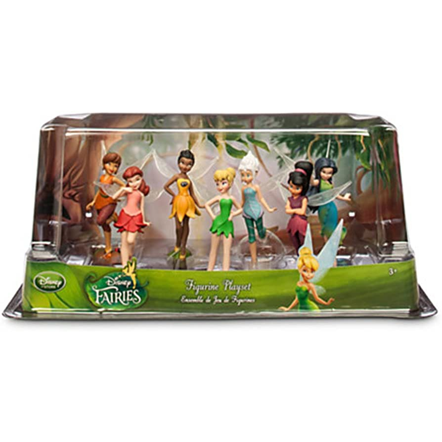 Disney Tinkerbell Fairies Figurine Playset (7 Pieces)