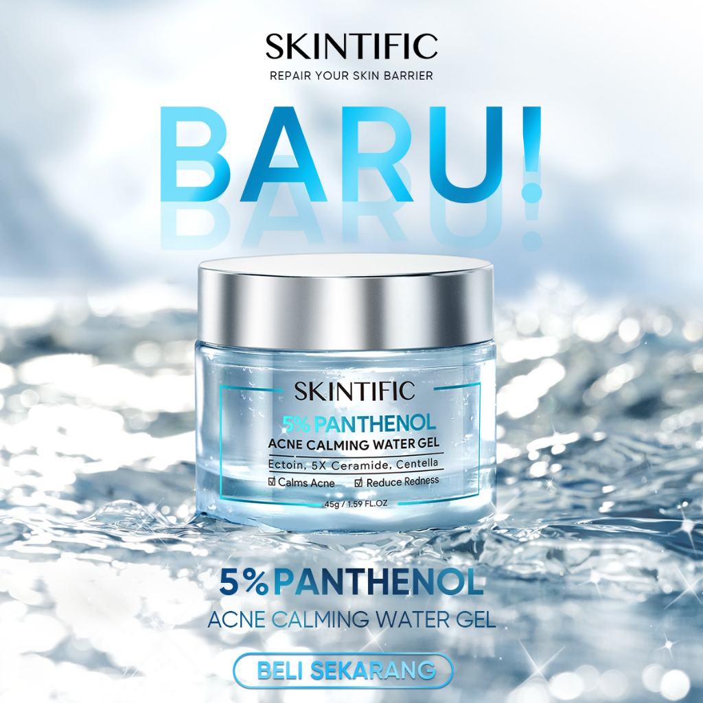 SKINTIFIC 5% Panthenol Acne Calming Water Gel 45gr